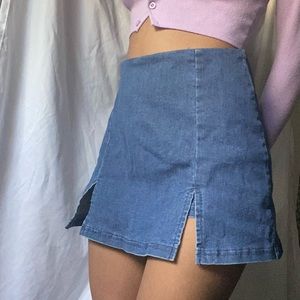Denim style skirt